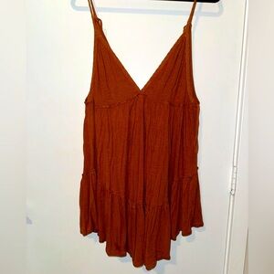 Burnt Orange Boho Free People Sundress